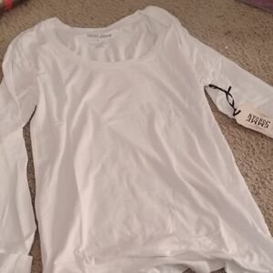 Women's Long Sleeve White Top